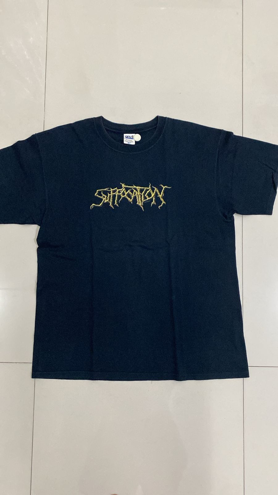 Band Tees Vintage Suffocation logo signed by member death metal tee Size US XL / EU 56 / 4 - 1 Thumbnail