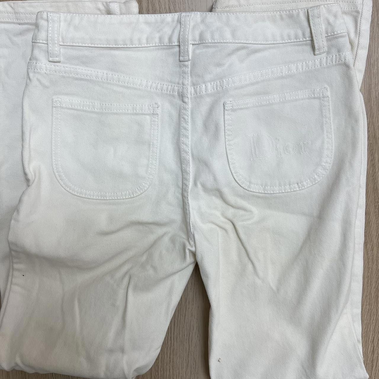 Christian Dior Monsieur Christian Dior Women's White Jeans Size 27" / US 4 / IT 40 - 2 Thumbnail
