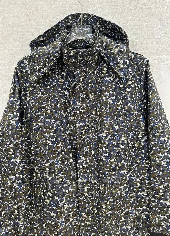 Fendi Fendi Camouflage Long Coat in Olive Green . Size US L / EU 52-54 / 3 - 3 Thumbnail