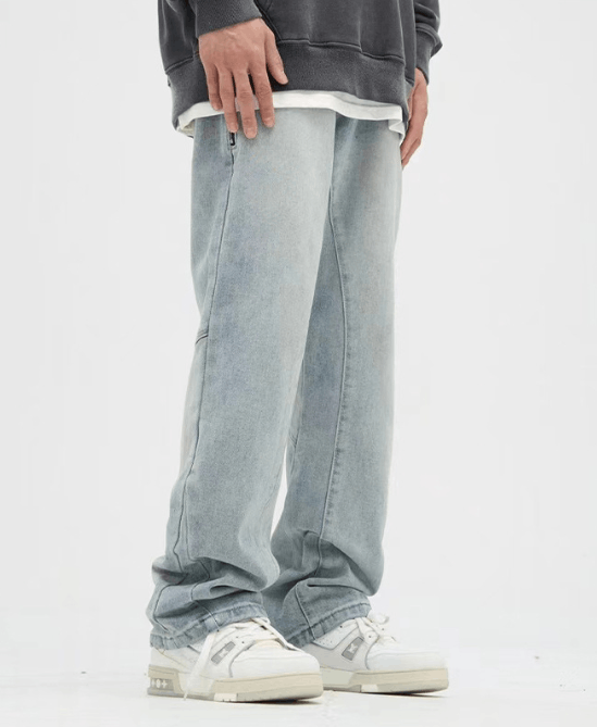 Japanese Brand × Jean High Street Pocket Washed Straight Zipper Loose Casual Jeans Size US 32 / EU 48 - 5 Thumbnail