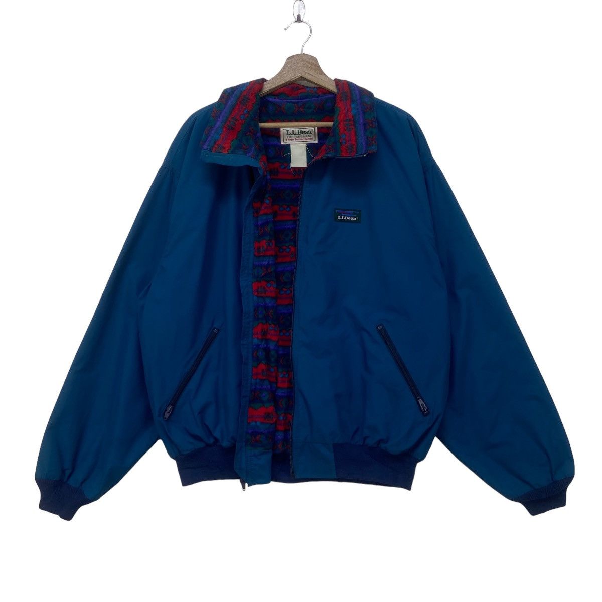 L.L. Bean × Vintage Vintage L.L. Bean Native Bomber Style Three-Season Jacket Size US L / EU 52-54 / 3 - 4 Thumbnail