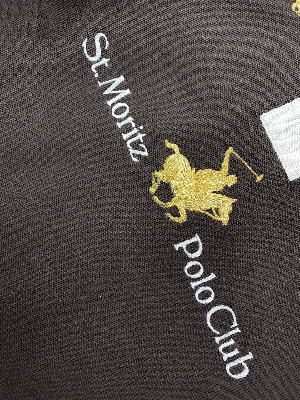 Vintage Polo Club St Moritz Switzerland Rugby Polo Windstopper Size US XL / EU 56 / 4 - 5 Thumbnail