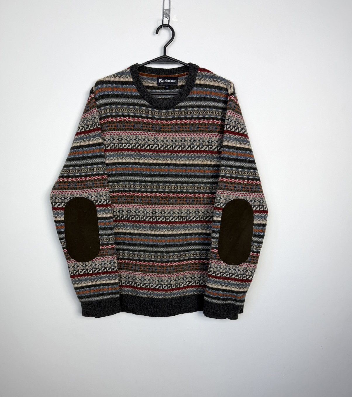 Barbour Unique Barbour Martingale Crew Sweater in Charcoal Pattern Size US M / EU 48-50 / 2 - 1 Thumbnail