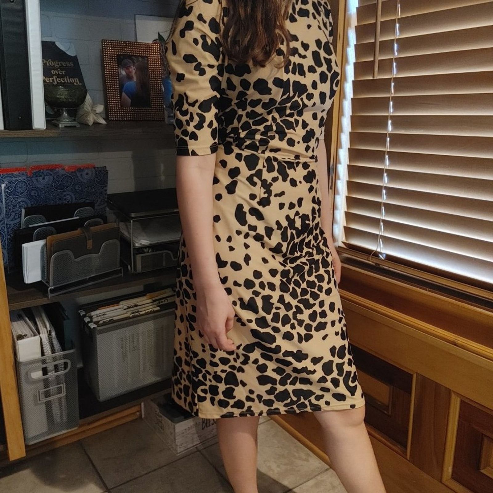 Other Jude Connally - Monique - Leopard Print Half Sleeve Dress Size M / US 6-8 / IT 42-44 - 3 Thumbnail