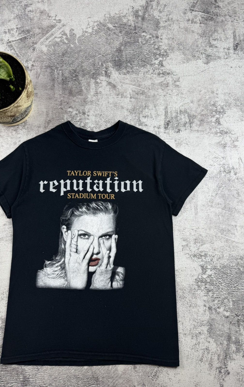 Band Tees Taylor Swift’s Reputation Stadium Black Rock Tour Merch Band Jersey T Shirt Tee Size US S / EU 44-46 / 1 - 3 Thumbnail