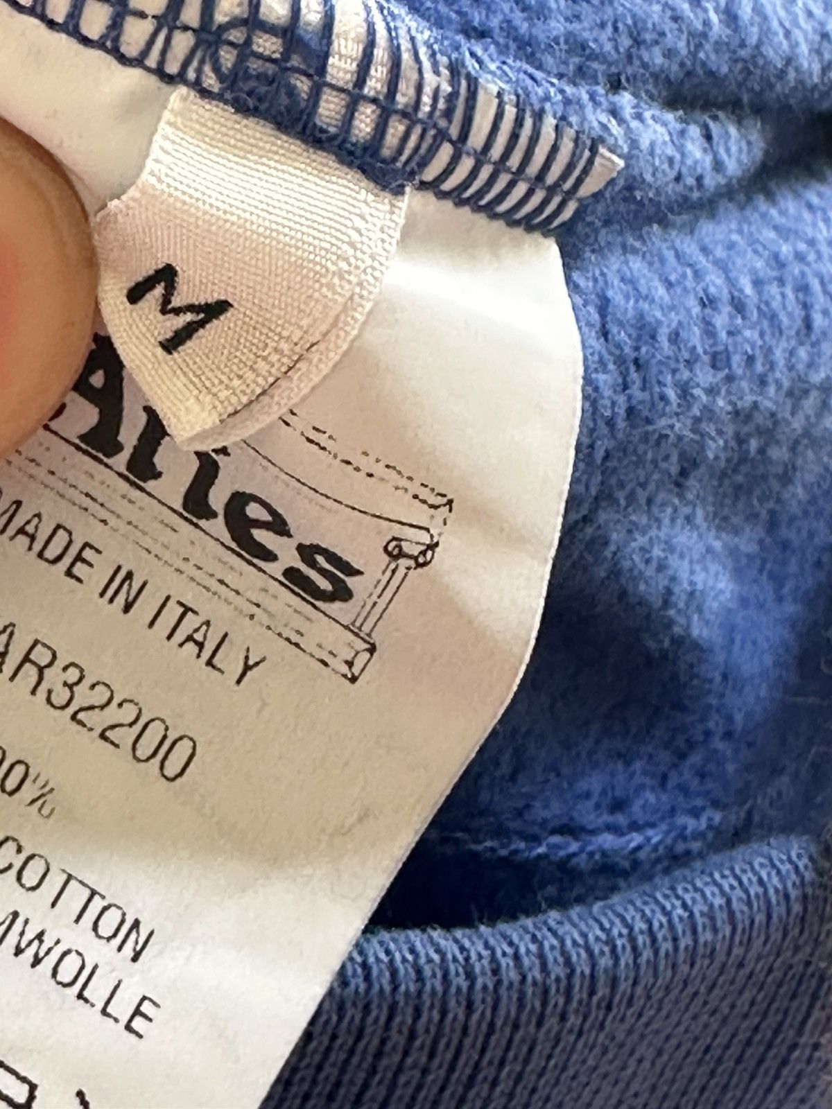 Aries Aries Sunwashed Blue Medium Sweatpants Size US 32 / EU 48 - 6 Thumbnail