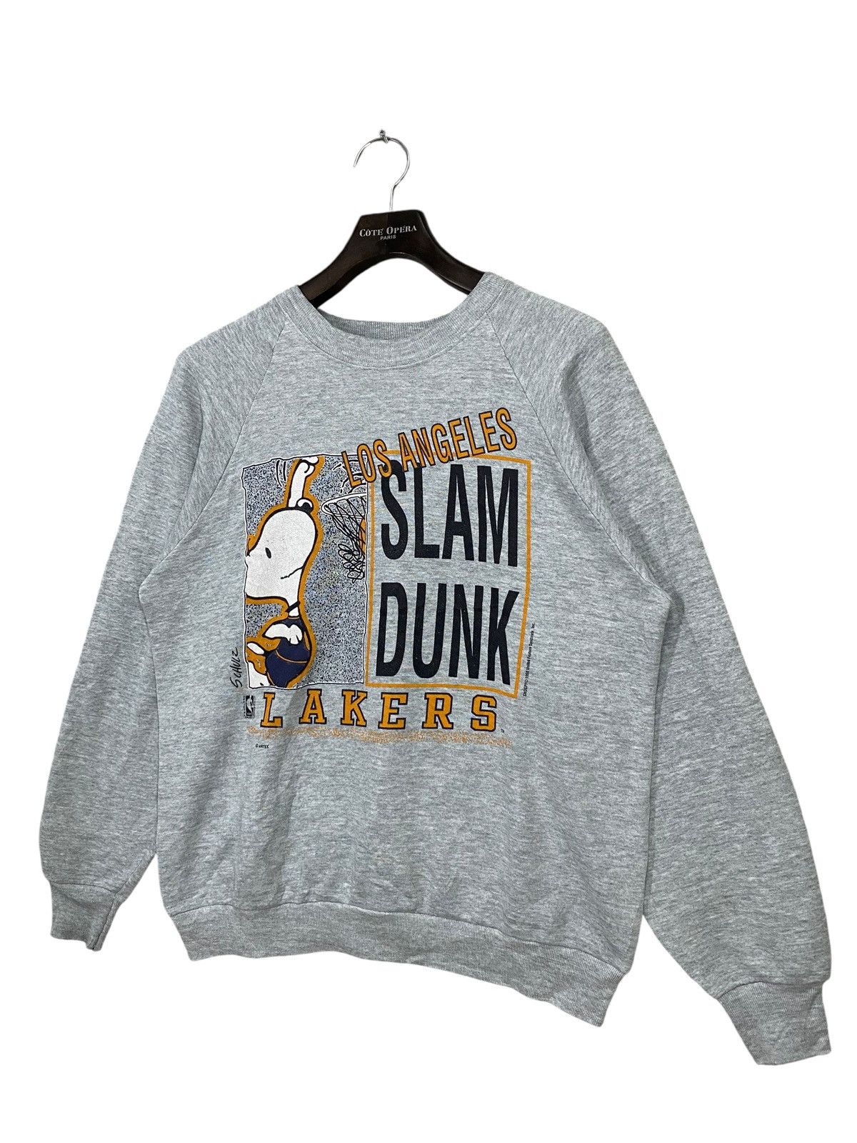 NBA Vintage 80s LAKERS X PEANUTS SWEATSHIRT CREWNECK Size US L / EU 52-54 / 3 - 2 Thumbnail