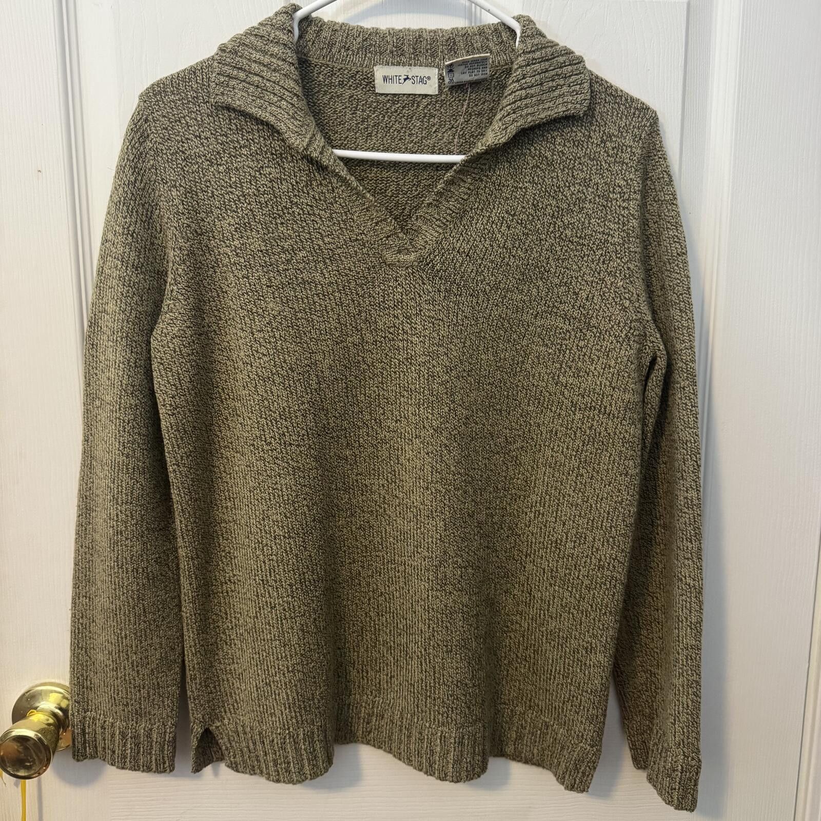Other VTG White Stag Ladies Khaki Pullover Sweater Size Small Size S / US 4 / IT 40 - 1 Thumbnail