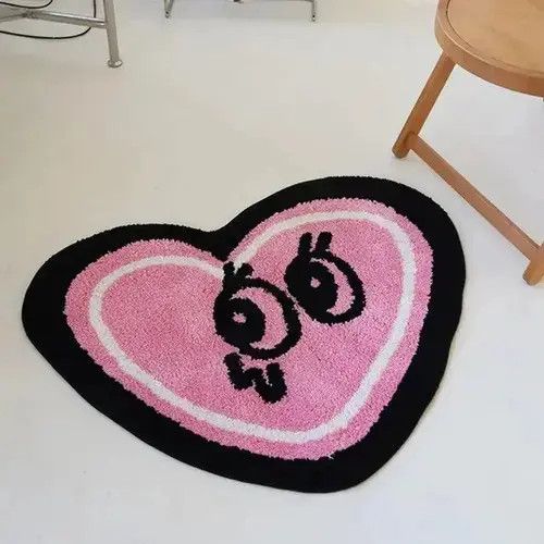 Other Tufting Cute Eyes Heart Shape Rugs Size ONE SIZE - 4 Thumbnail