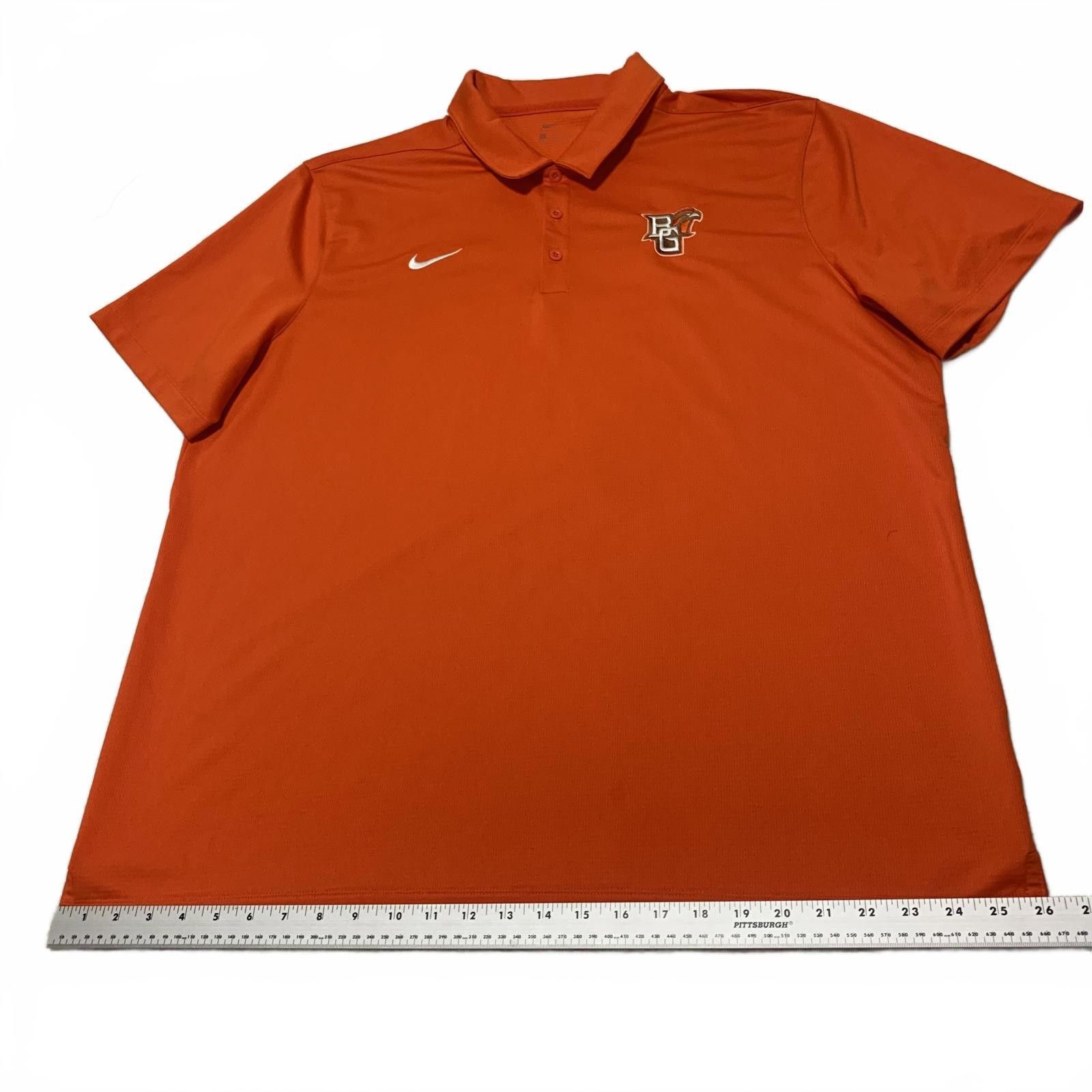 Nike Nike Men's L Bowling Green State Polo Shirt Orange Size US XXL / EU 58 / 5 - 6 Thumbnail