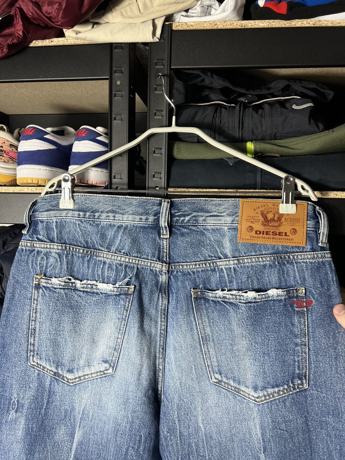 Diesel 🔥 Diesel Italian Distressed Straight Jeans Size 34 Italy 🧵 Size US 34 / EU 50 - 6 Thumbnail