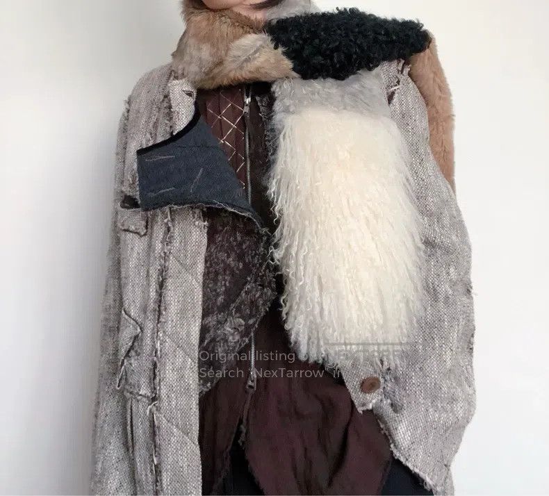 Takahiromiyashita The Soloist. Takahiromiyashita The Soloist. Fur collar scarf Size ONE SIZE - 2 Thumbnail