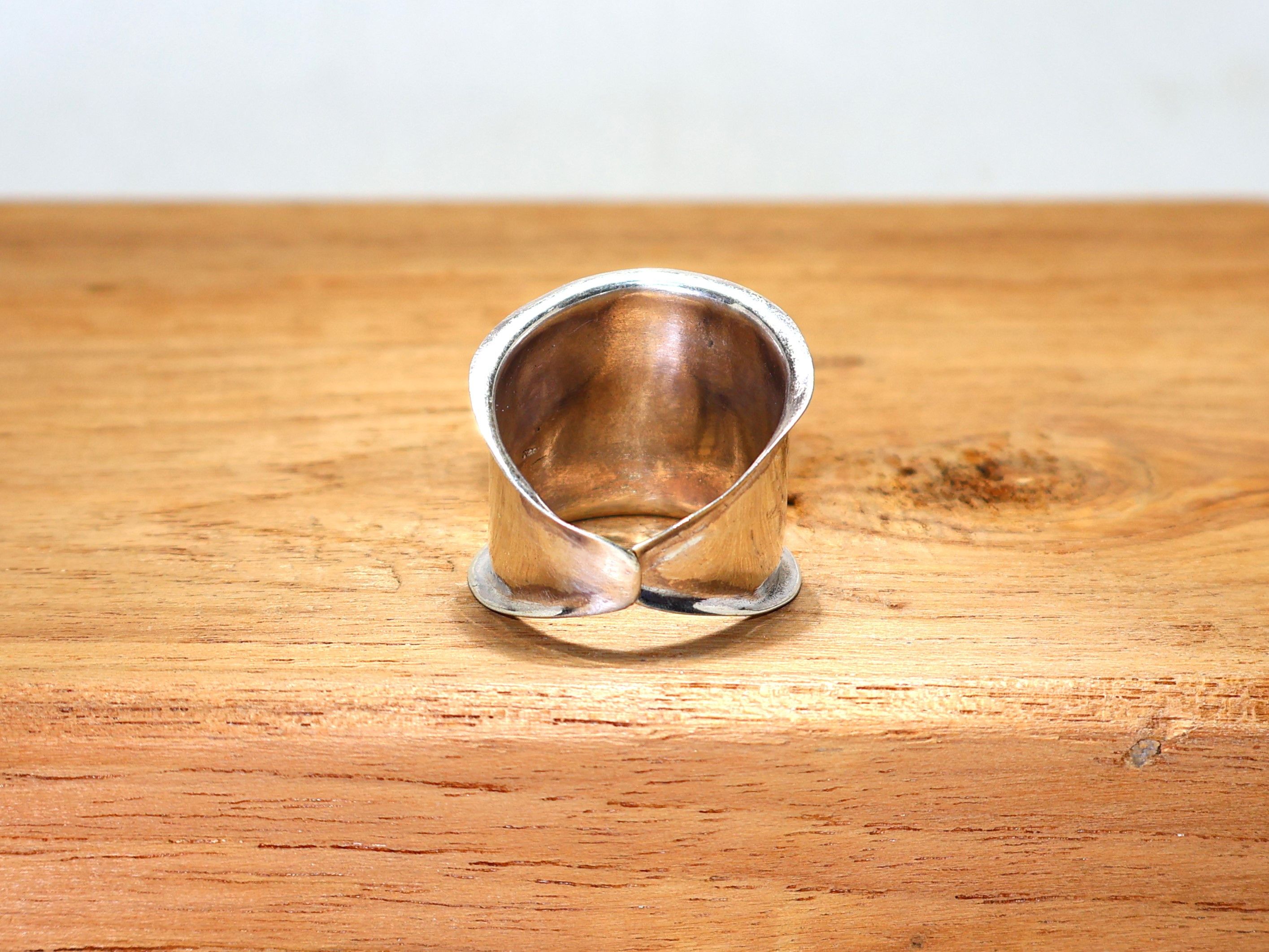 Handmade Wide Band Rings, Sterling Silver Ring, Handmade Ring, Plain Size ONE SIZE - 7 Thumbnail