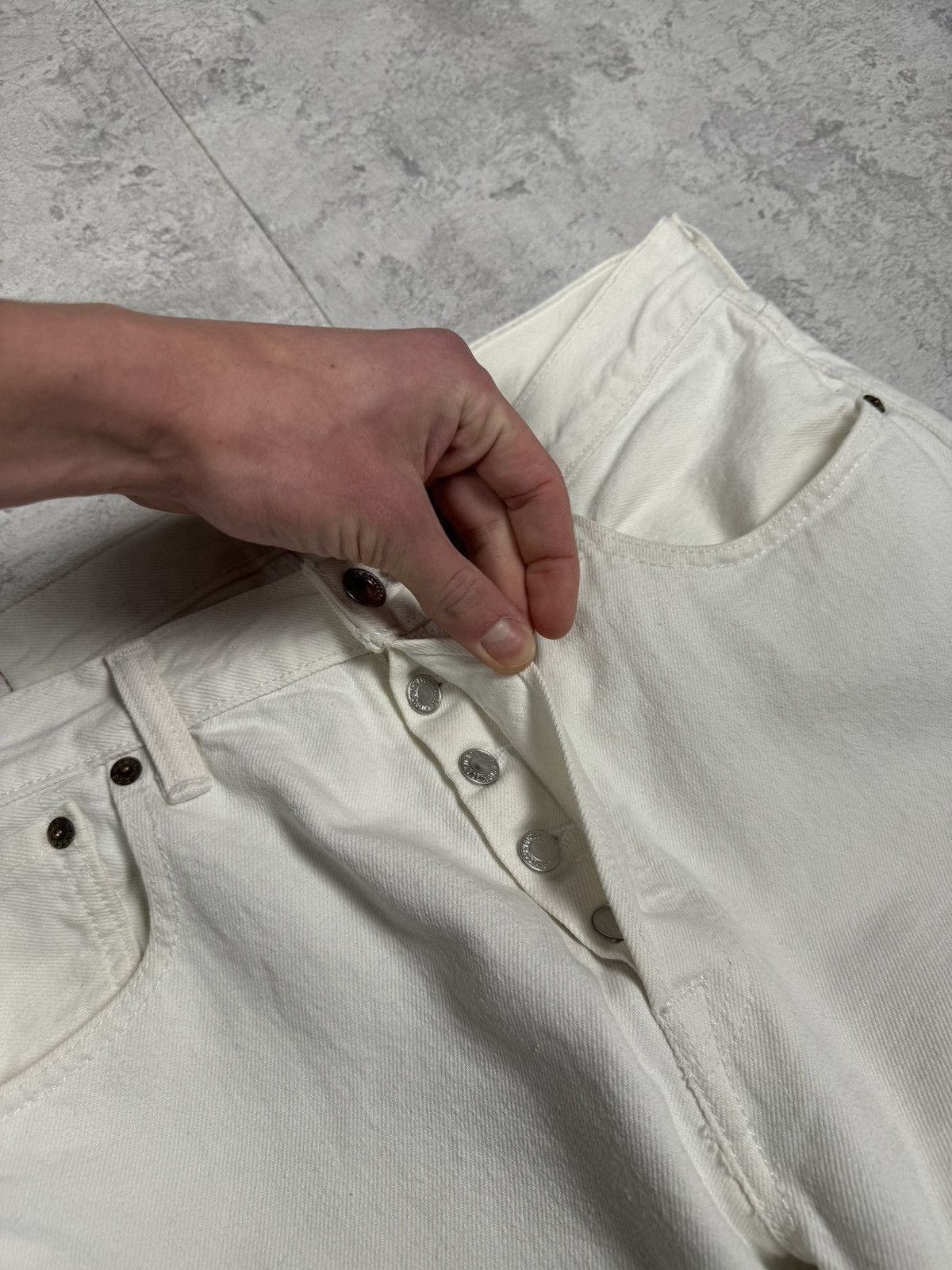 Levi's Levis 501 White Jeans Size 32/34 Size US 32 / EU 48 - 13 Thumbnail