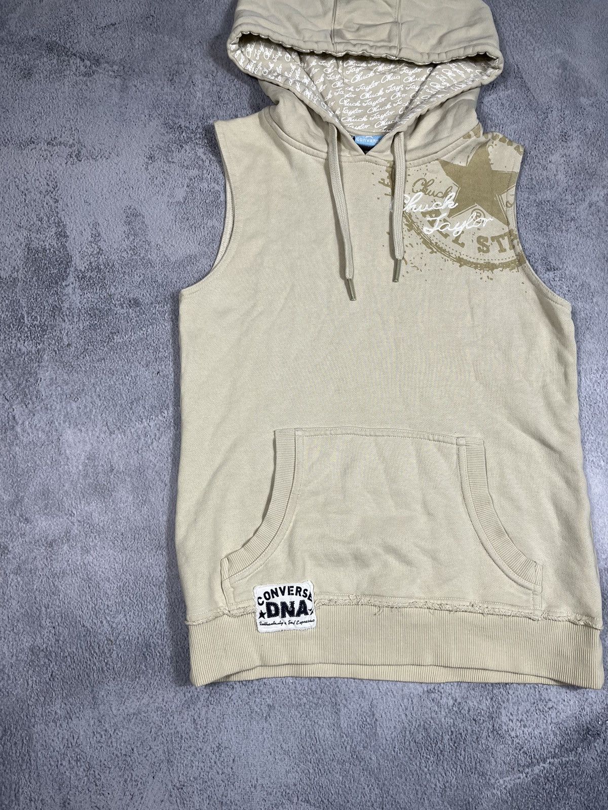 Vintage VintageY2K Japanese style Converse sleeveless hoodie biglogo Size M / US 6-8 / IT 42-44 - 2 Thumbnail