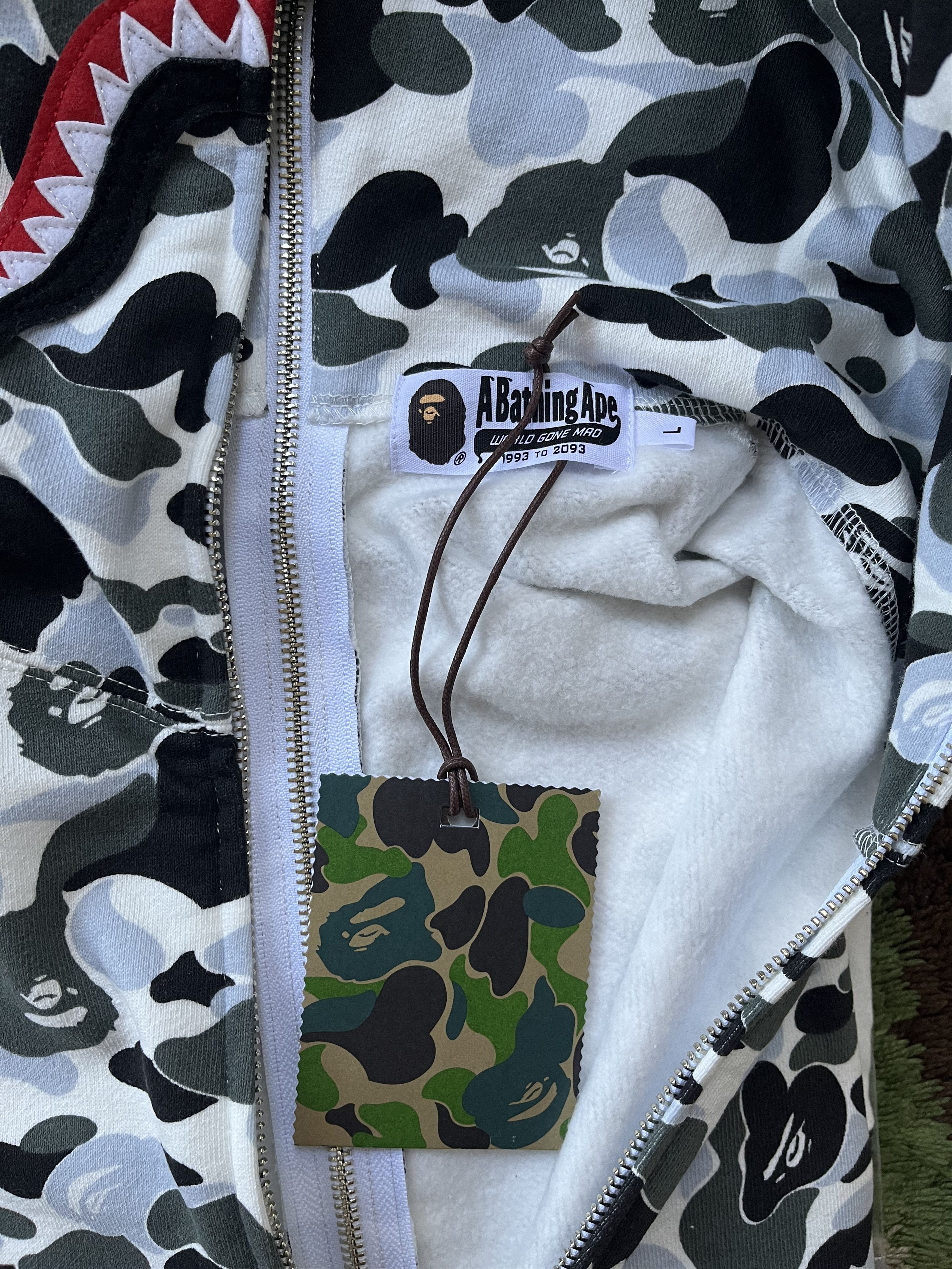 Bape BAPE KYOTO STORE EXCLUSIVE SHARK SEPARATE FULL ZIP HOODIE Size US L / EU 52-54 / 3 - 6 Thumbnail