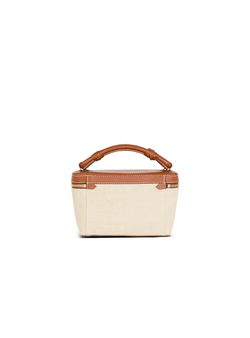 Balmain o1mt1gz0326 Size: OS / B-Buzz Satchel Bag in Beige Size ONE SIZE - 4 Thumbnail