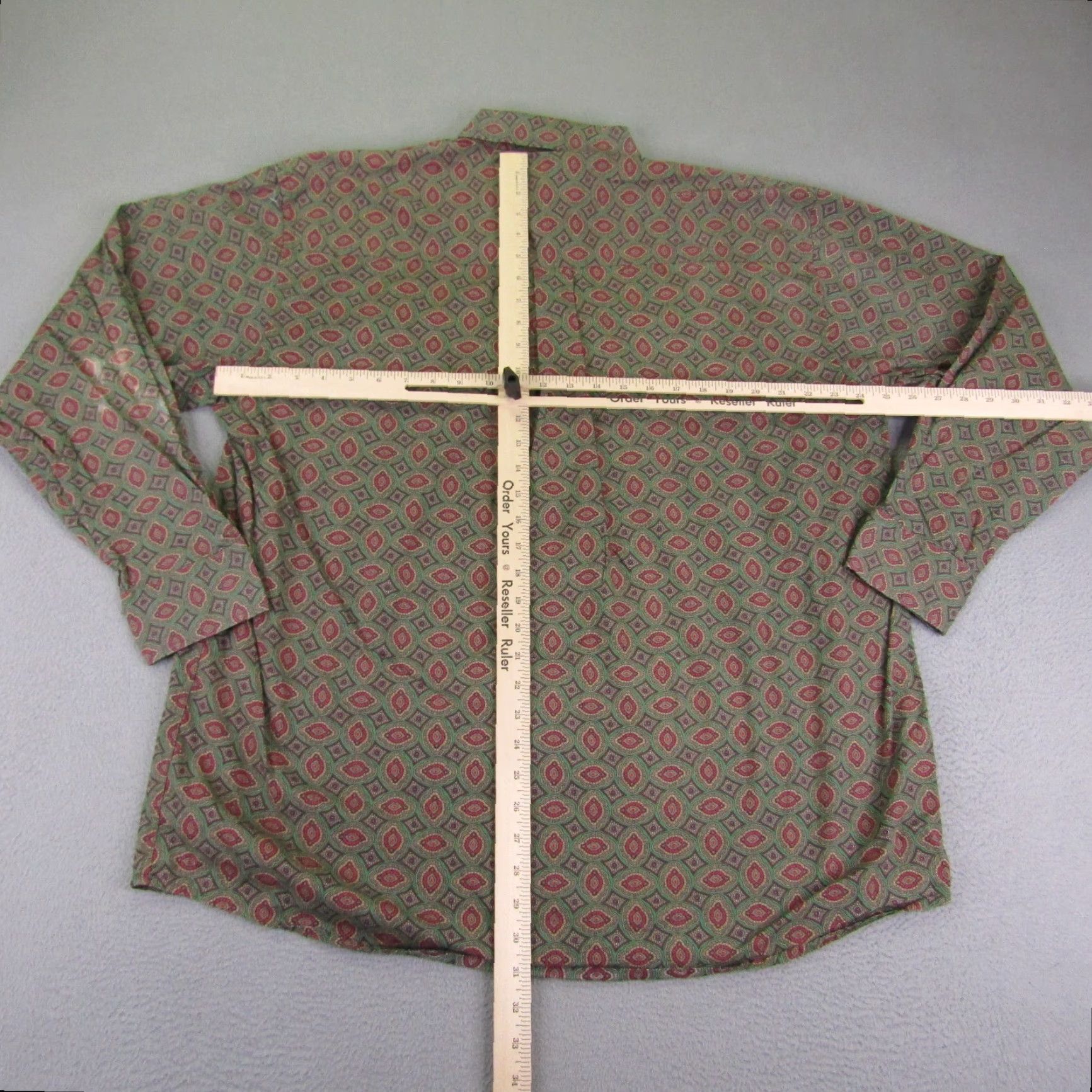 Wrangler Wrangler Shirt Mens Extra Large Green Red Paisley George Western Button Up Size US XL / EU 56 / 4 - 6 Thumbnail