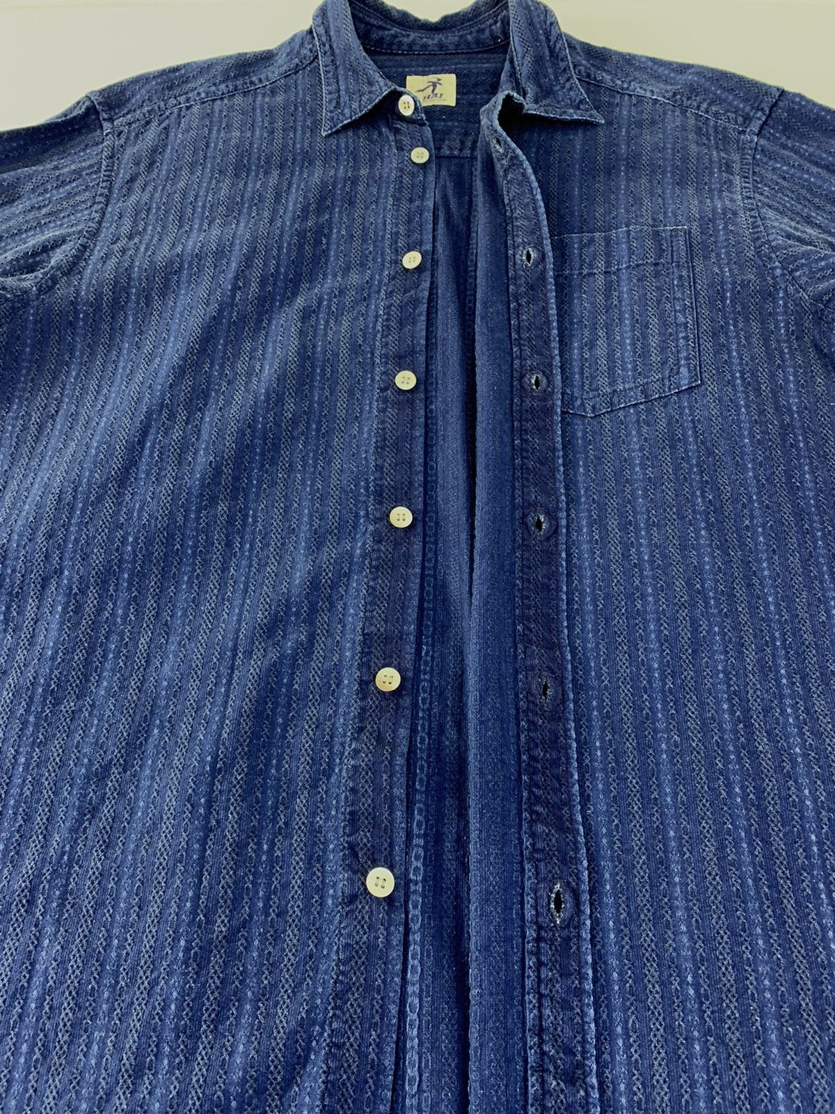 Hai Sporting Gear Hai Sporting Gear Denim Indigo Button Up Striped Hickory Size US L / EU 52-54 / 3 - 4 Thumbnail
