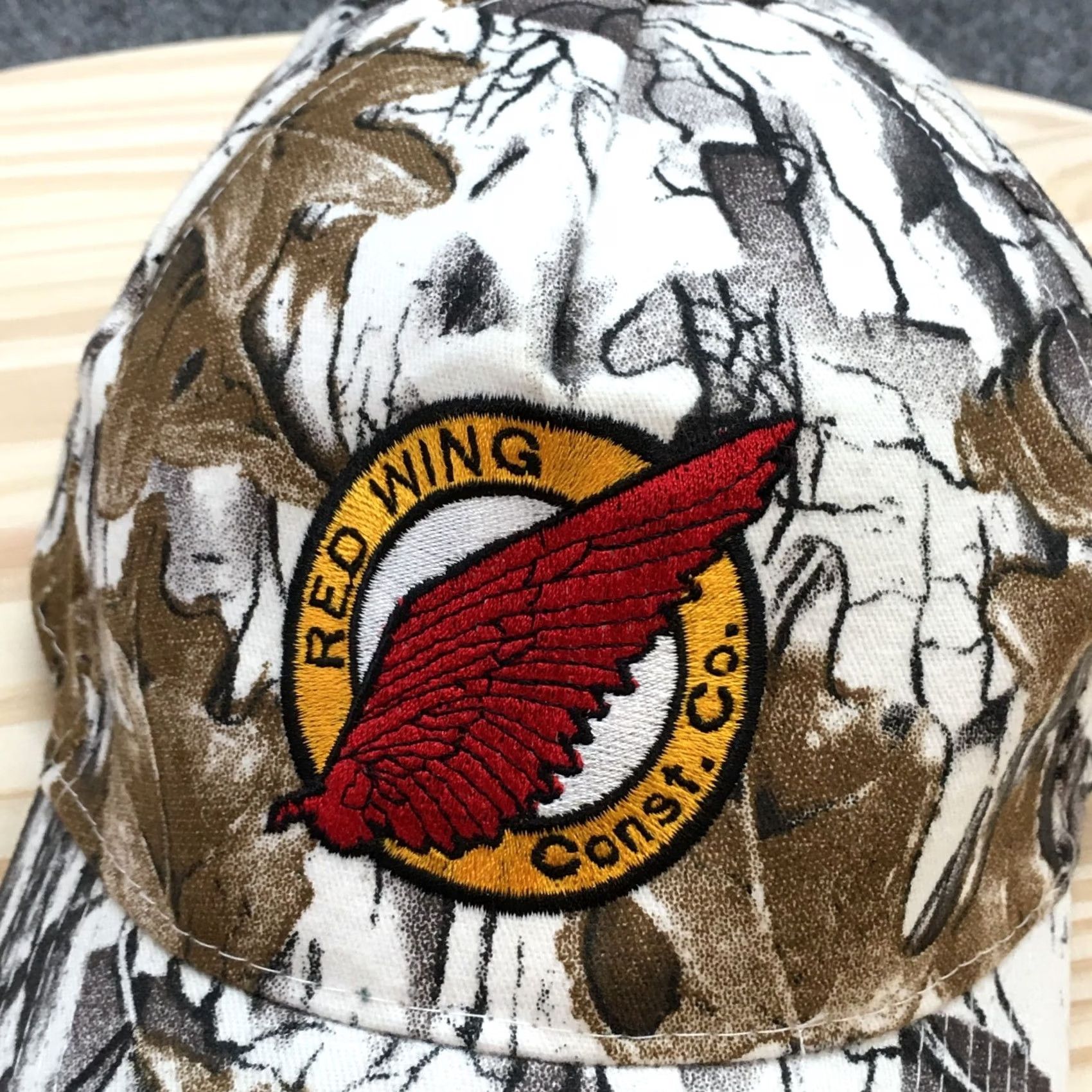 Red Wing Red Wing Construction Daystone Baseball Hat Mens White OS Embroidered Logo Size ONE SIZE - 4 Thumbnail