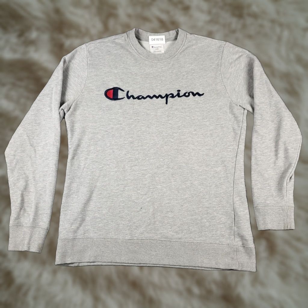 Champion Champion Mens Medium Gray Casual Pullover Sweatshirt Size US M / EU 48-50 / 2 - 1 Thumbnail
