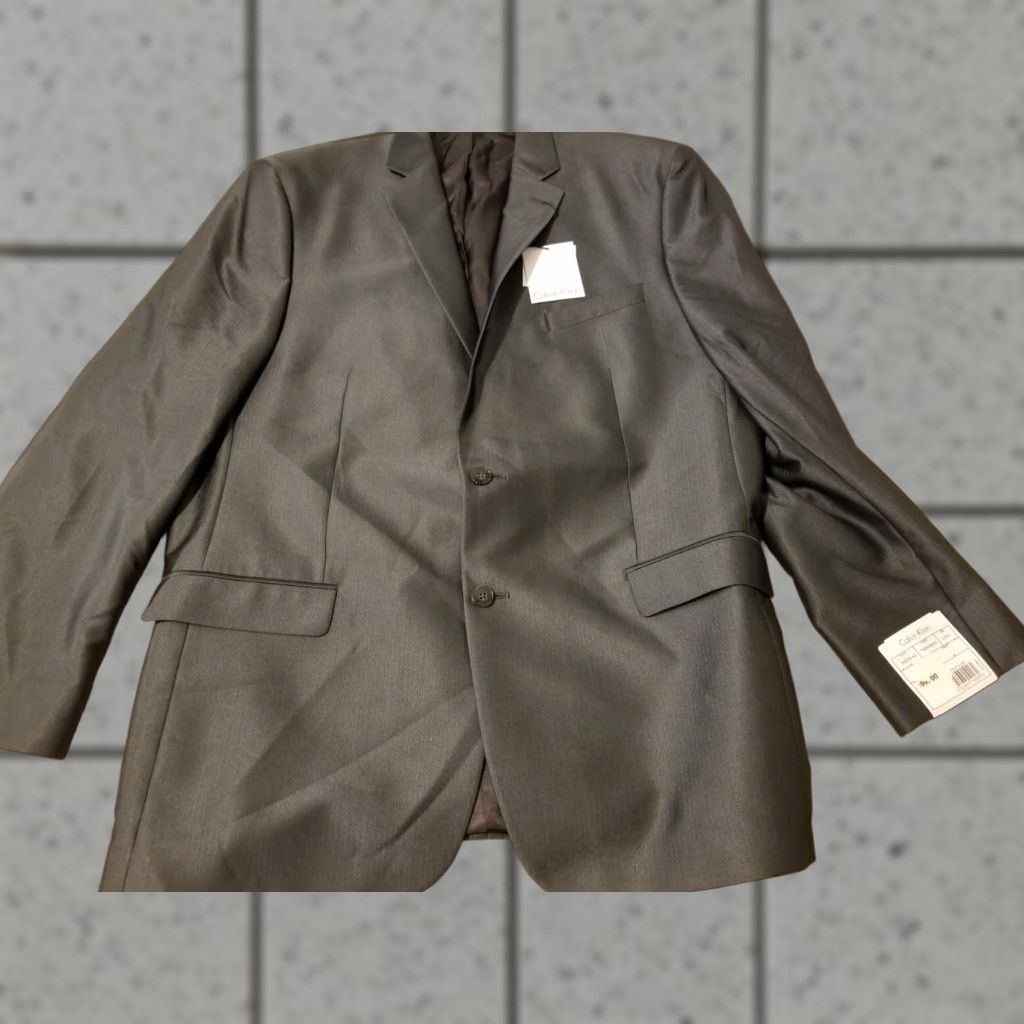 Calvin Klein Calvin Klein Blazer 3-in-1 Jacket Mens Long 46L Gray Sports Jacket Coat Size 46R - 1 Thumbnail