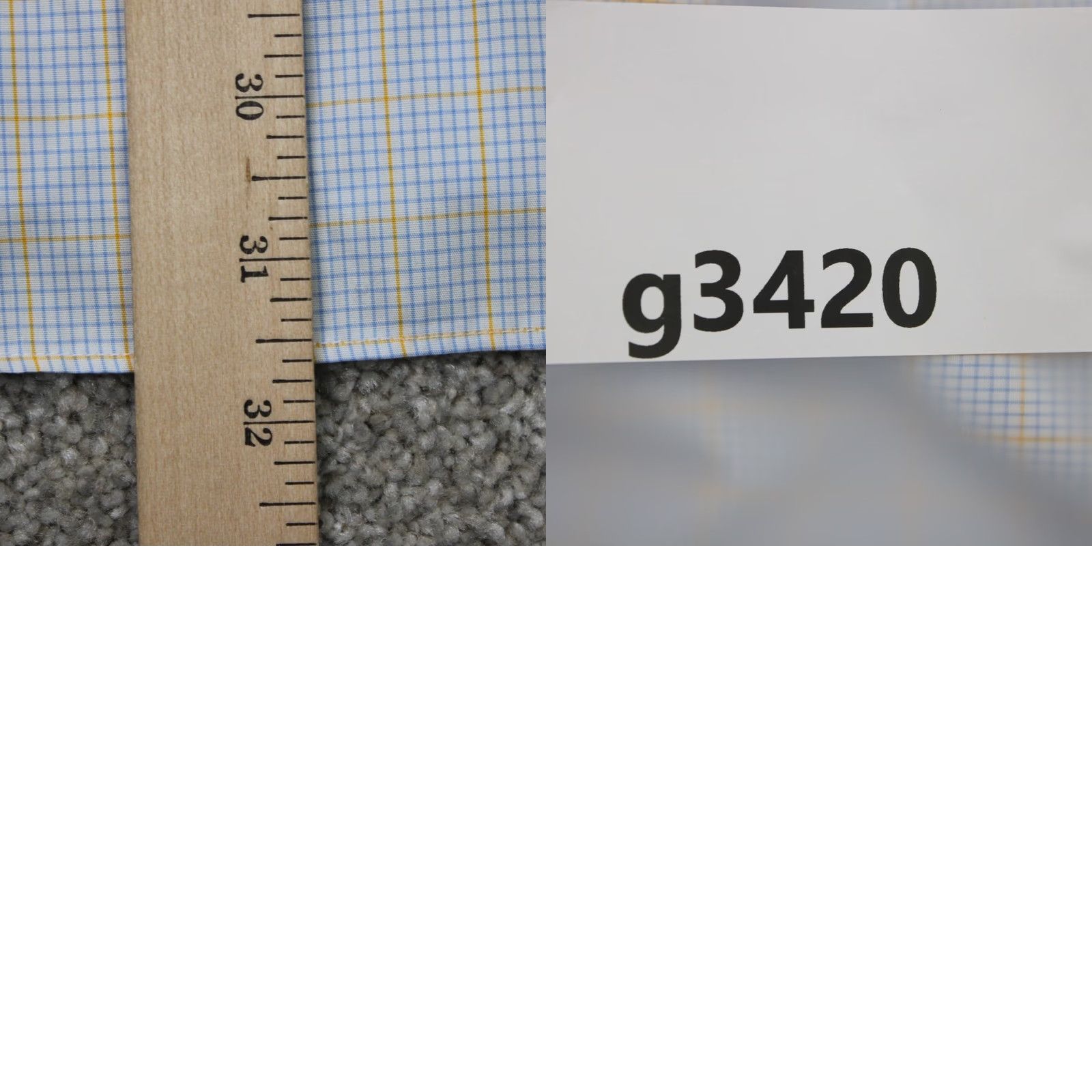 Charles Tyrwhitt Charles Tyrwhitt Shirt Mens 17 35 Blue/Yellow Non Iron Slim Fit 100% Cotton L/S Shirt Size US XL / EU 56 / 4 - 9 Thumbnail
