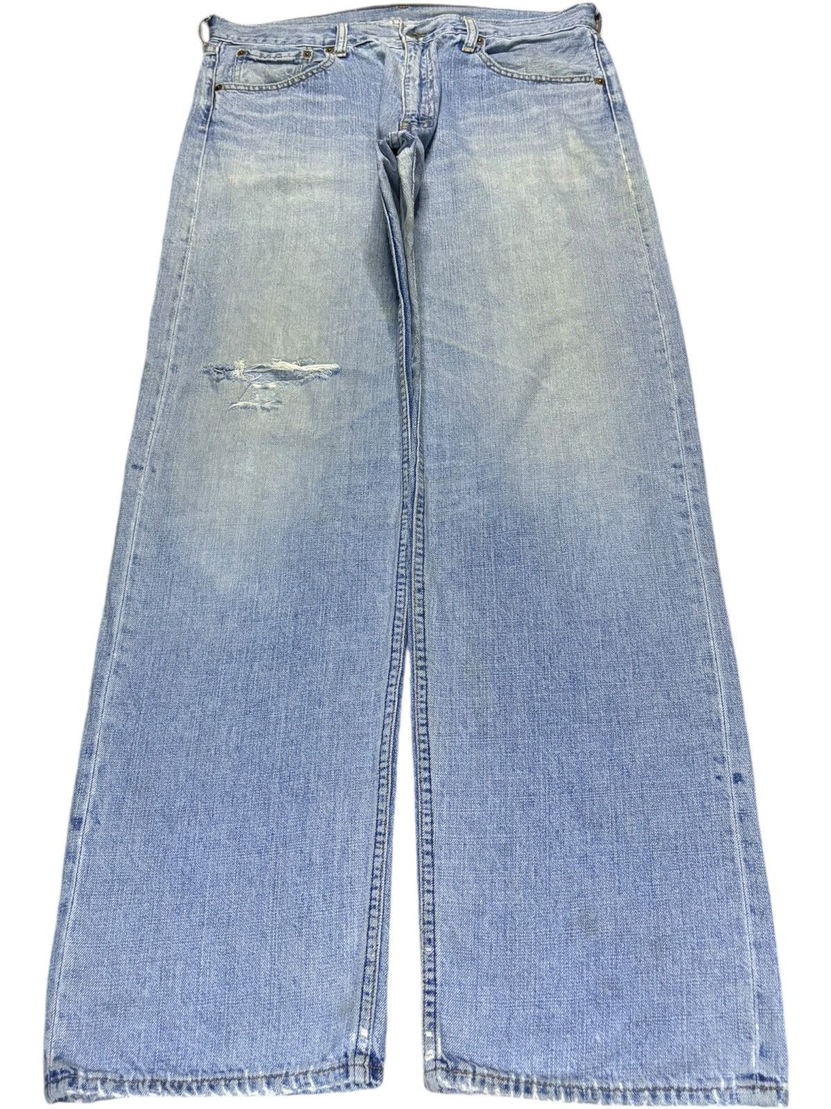 Levi's × Levi's Vintage Clothing Vintage 90s Levis 503 Faded Wash Distressed Baggy Jeans Size US 36 / EU 52 - 1 Thumbnail