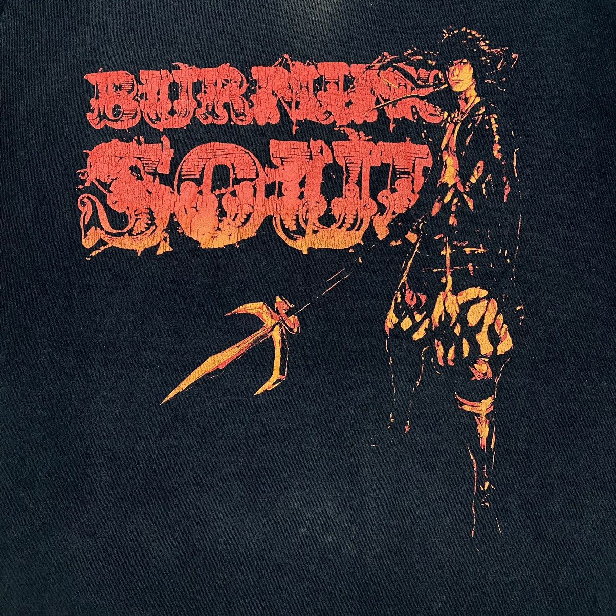 Anime × Japanese Brand × Vintage Burning Soul SENGOKU BASARA 2 Anime Game Faded Tee Size US M / EU 48-50 / 2 - 4 Thumbnail