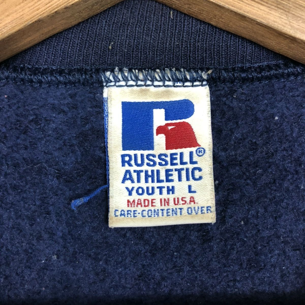 Russell Athletic 🔥VINTAGE SWEATSHIRT RUSSELL ATHLETIC SWEATSHIRT RED INDIANS Size US L / EU 52-54 / 3 - 16 Thumbnail
