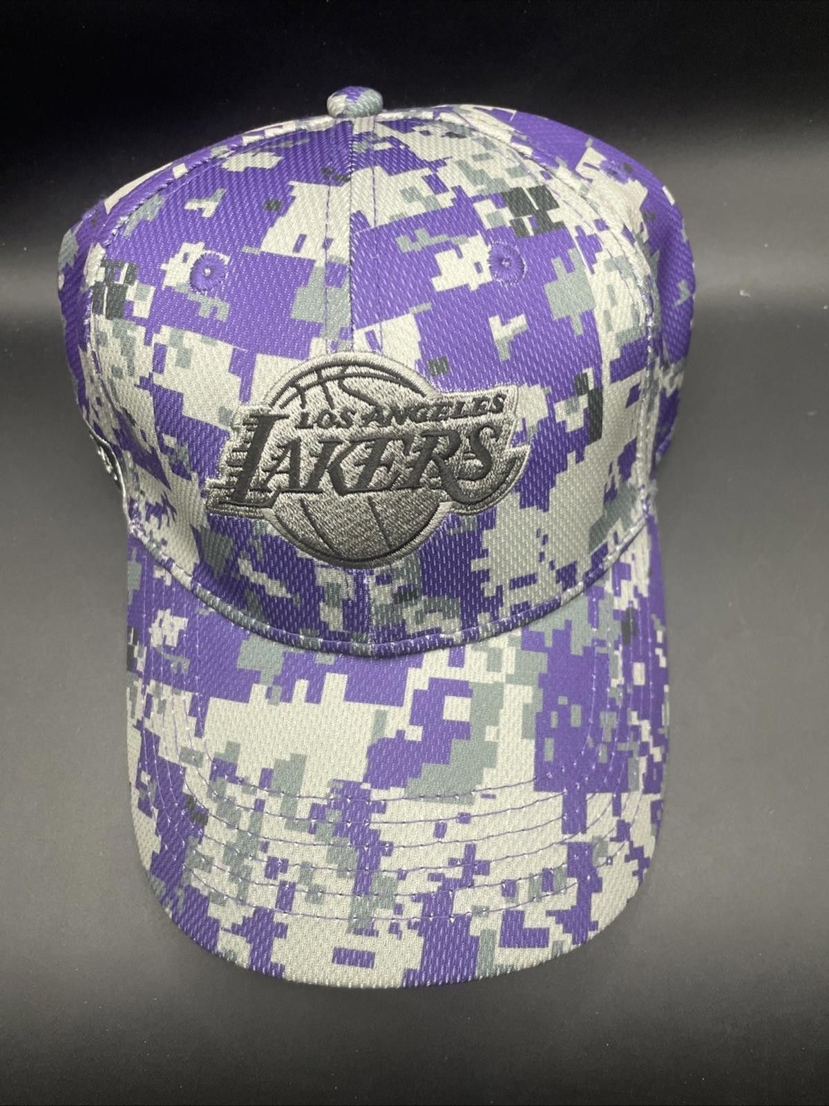 Starter Los Angeles Lakers Pechanga Resort & Casino Purple Camo Hat Size ONE SIZE - 2 Thumbnail