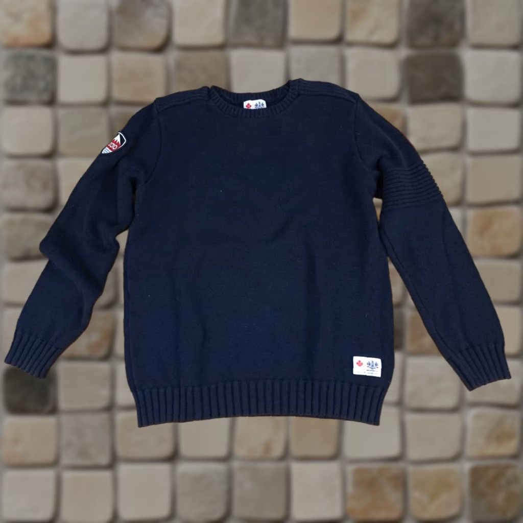 Hudson Hudson Bay Co. Sweatshirt Pullover Unisex Adults Black 100% Cotton Fleece Embroidered Olympics 2010 Vancouver Large M Size US M / EU 48-50 / 2 - 1 Thumbnail