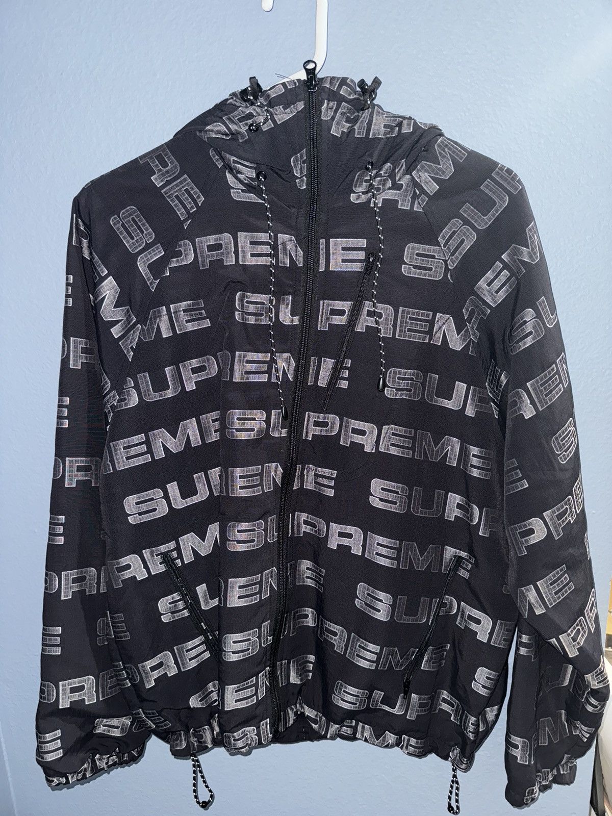 image of Supreme Rain Jacket in Black, Men's (Size Small)