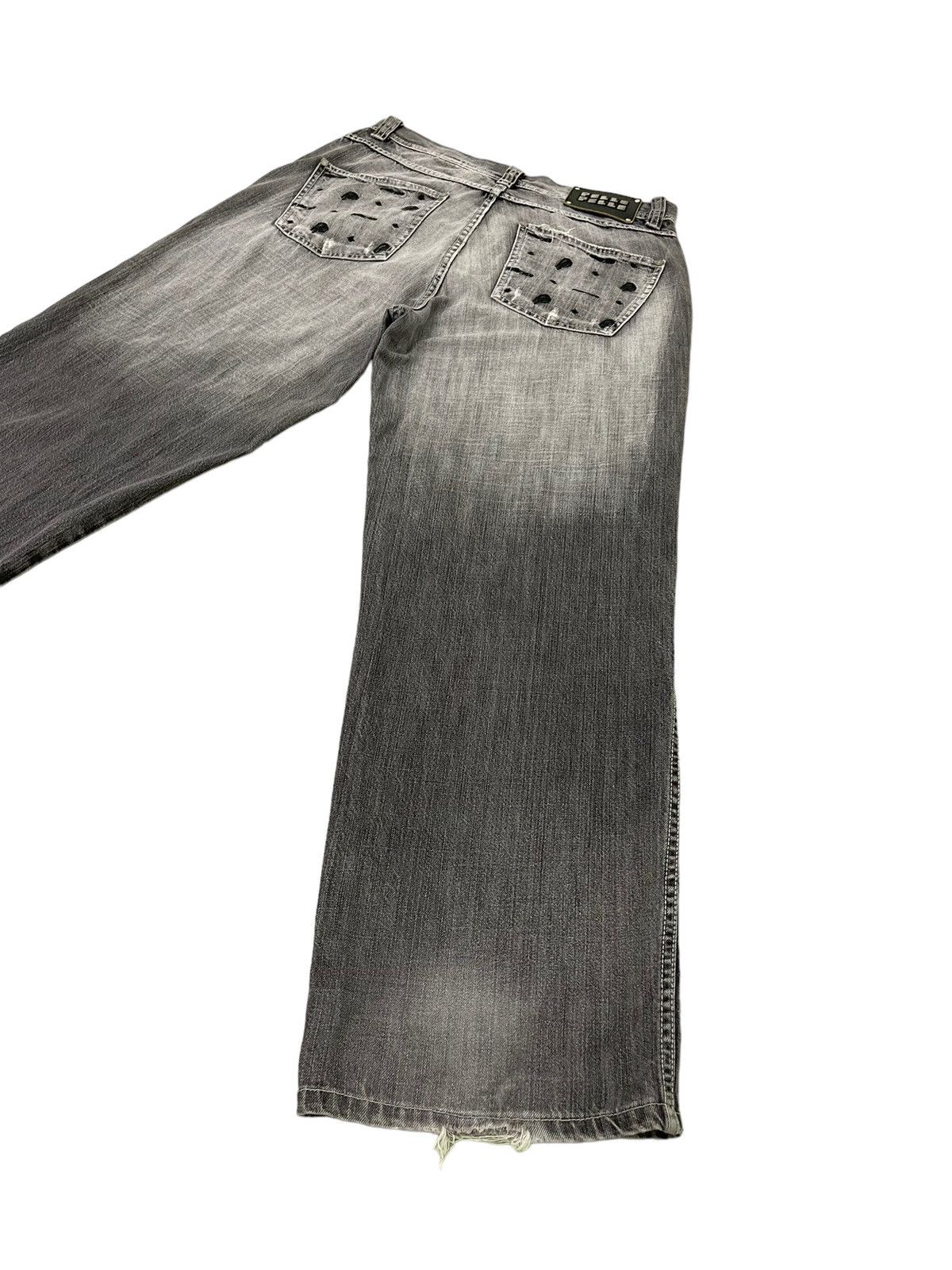 Pelle Pelle Wide Baggy Jeans Pelle Pelle Marc Buchanan Distress 7🟦6 Size US 34 / EU 50 - 15 Thumbnail