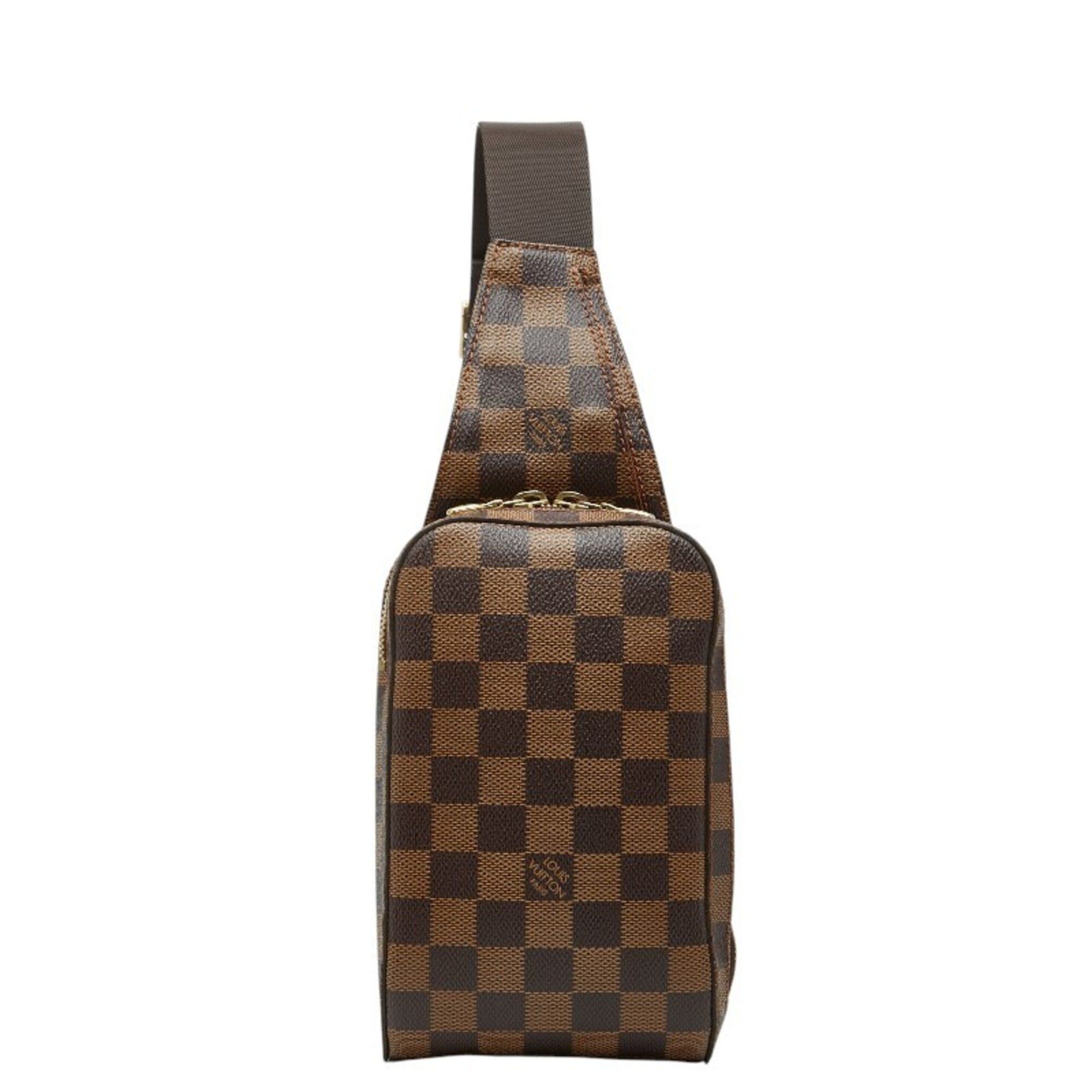 Louis Vuitton Louis Vuitton Damier Geronimos Shoulder Bag, Body Waist Bag N51994 Brown Leather Men's LOUIS VUITTON Size ONE SIZE - 1 Thumbnail