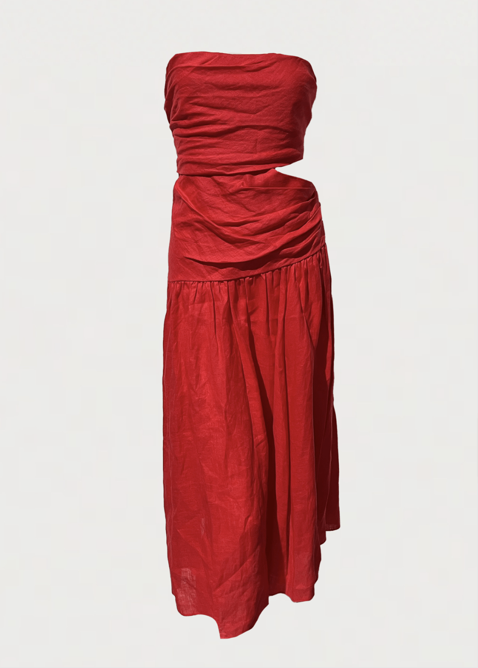 Zimmermann Lyre Wrap Tie Side Midi Dress Size L / US 10 / IT 46 - 4 Thumbnail