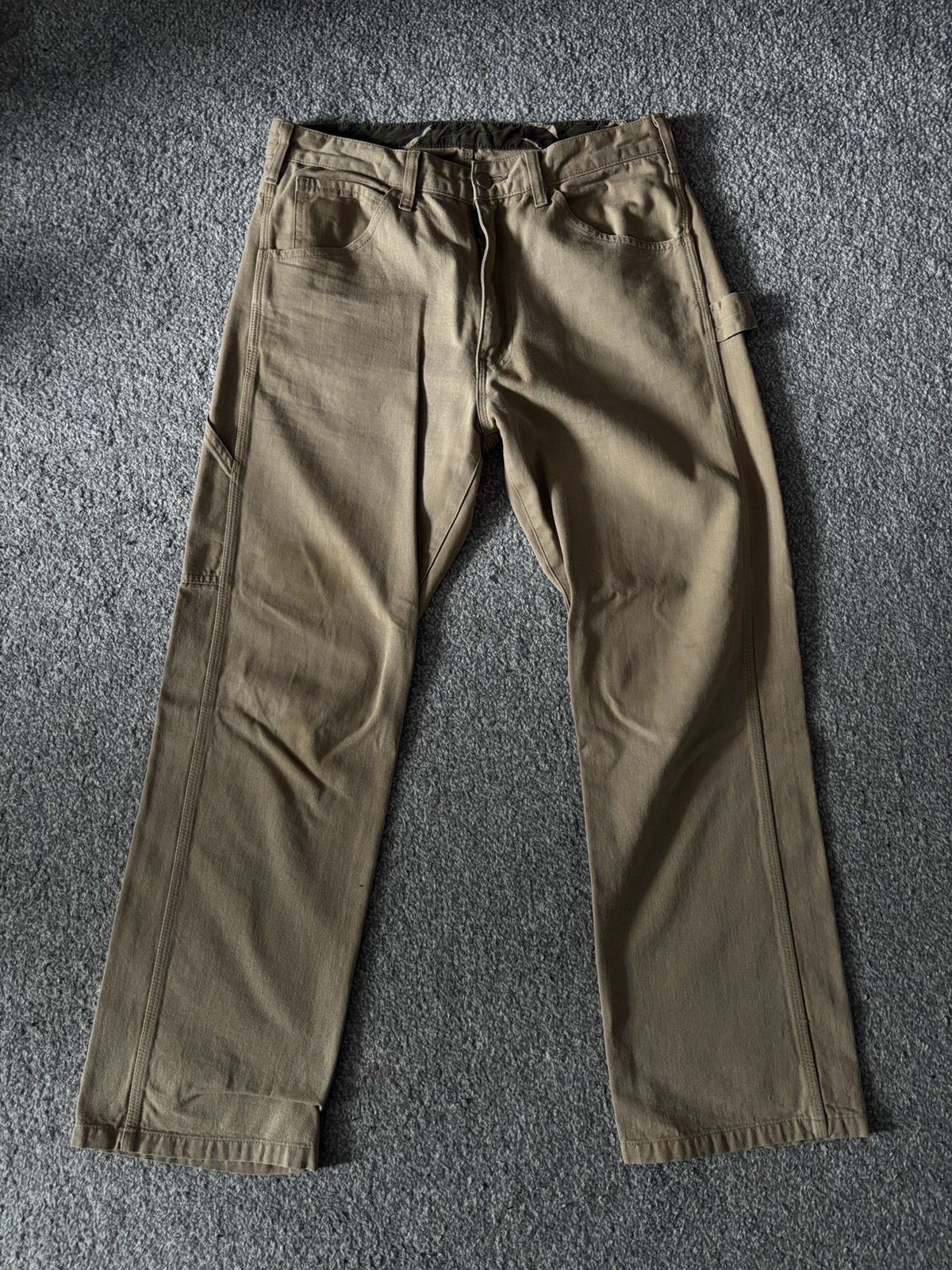 COMME DES GARÇONS HOMME AD2011 Vintage Beige Carpenter Pants