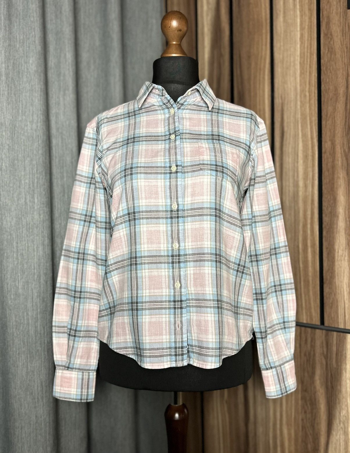 Flannel × Gant GANT Checkered Shirt Blouse Cotton Women's Size US 6 Size M / US 6-8 / IT 42-44 - 1 Thumbnail