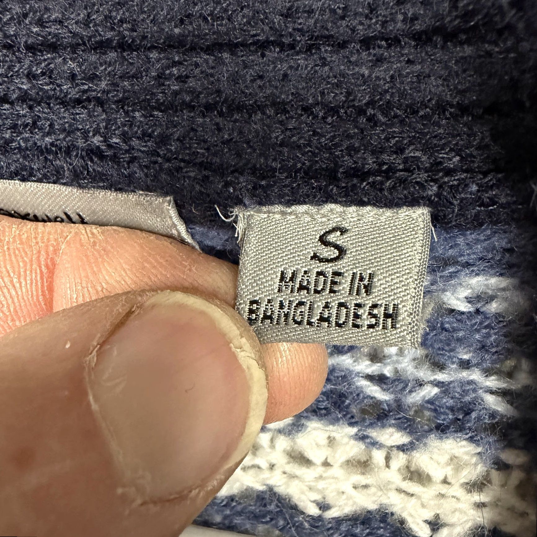 Vintage Jason Maxwell Cardigan Sweater Women S Blue Striped Open Knit Boho Cabincore V-Neck Open Front Knit Casual Fall Winter Size S / US 4 / IT 40 - 6 Thumbnail