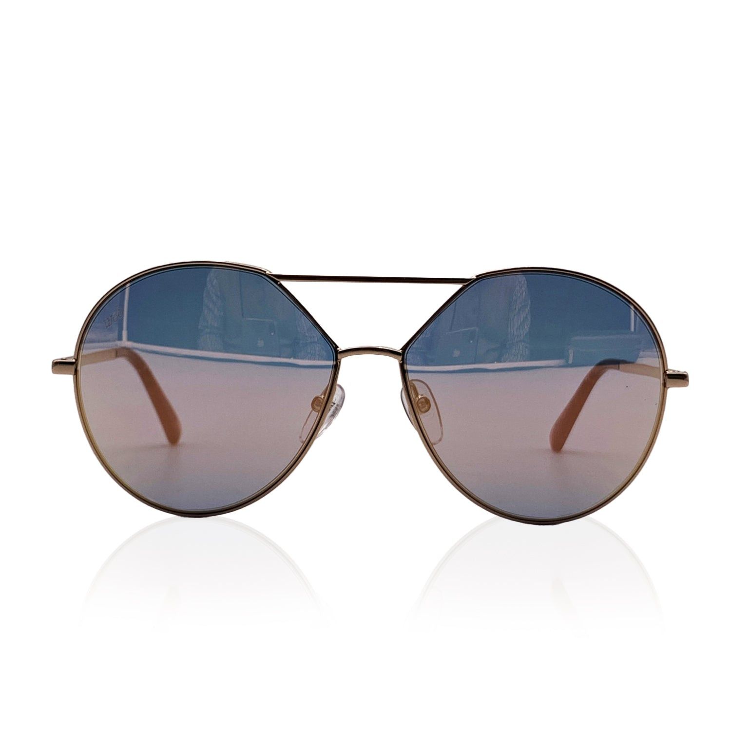image of Vintage Web New Women Rose Gold Sunglasses We0286 28C 57-14 140 Mm in Black