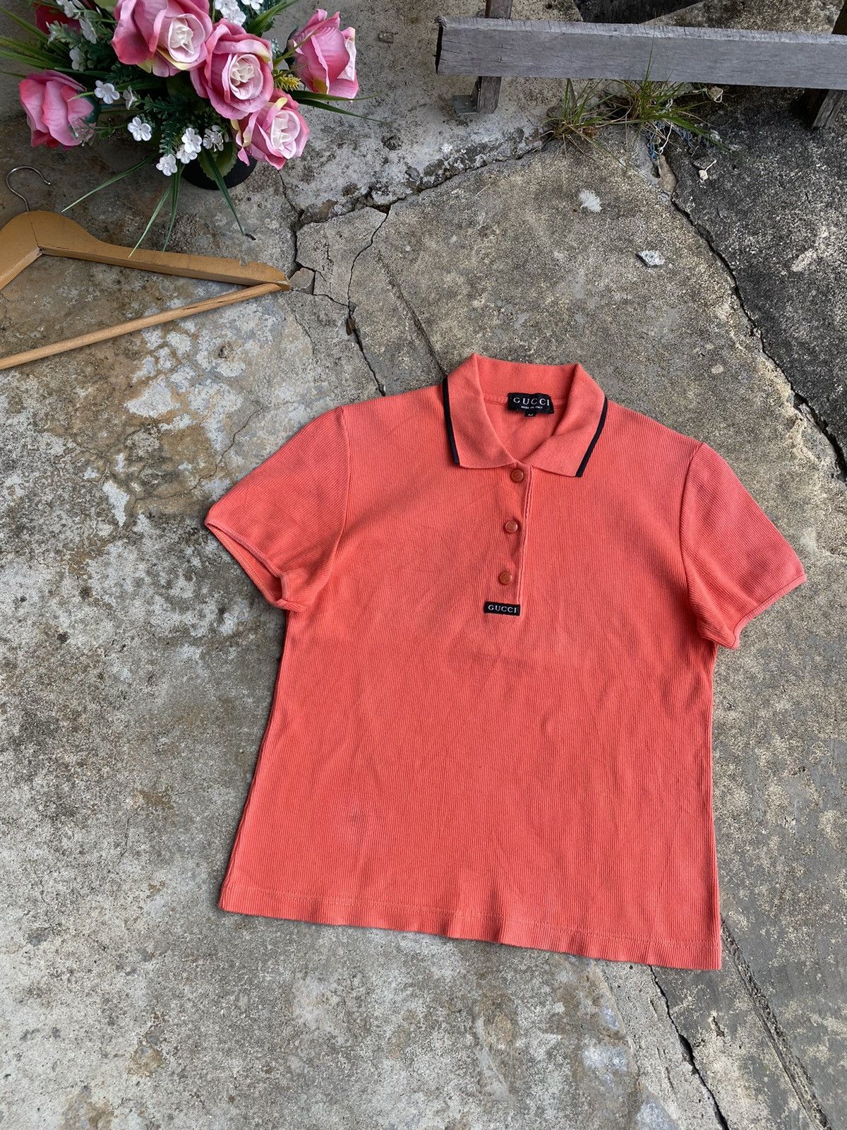 Vintage Vintage Gucci Polos Shirt Size M / US 6-8 / IT 42-44 - 1 Thumbnail