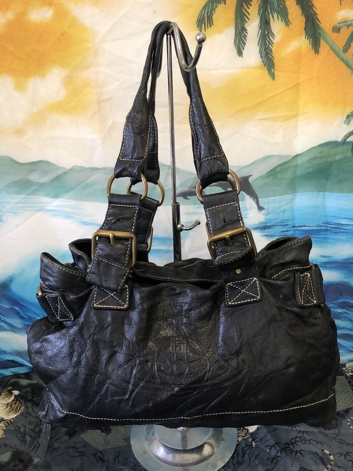 Vintage × Vivienne Westwood Vintage Vivienne Westwood leather handbag Size ONE SIZE - 5 Thumbnail