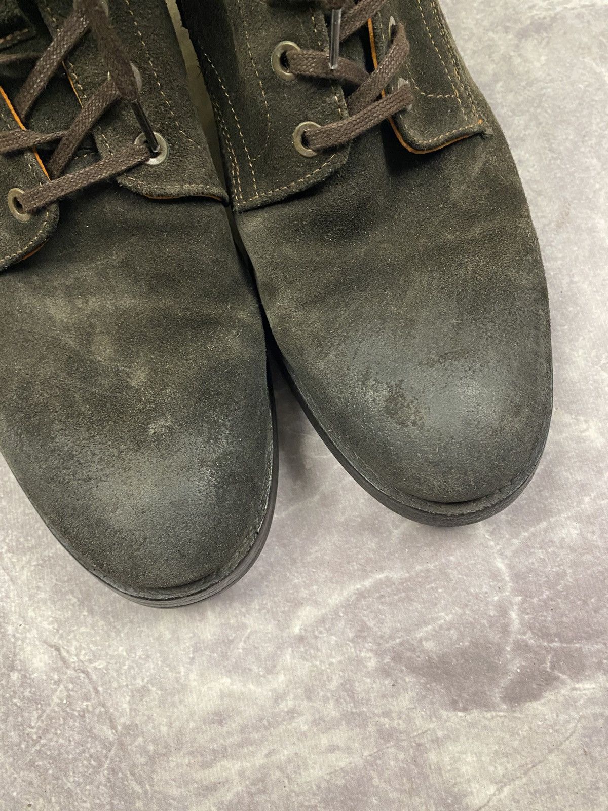 Other Brown Waxed Suede Combat Boots Made in Portugal Size: 42 Size US 9 / EU 42 - 5 Thumbnail