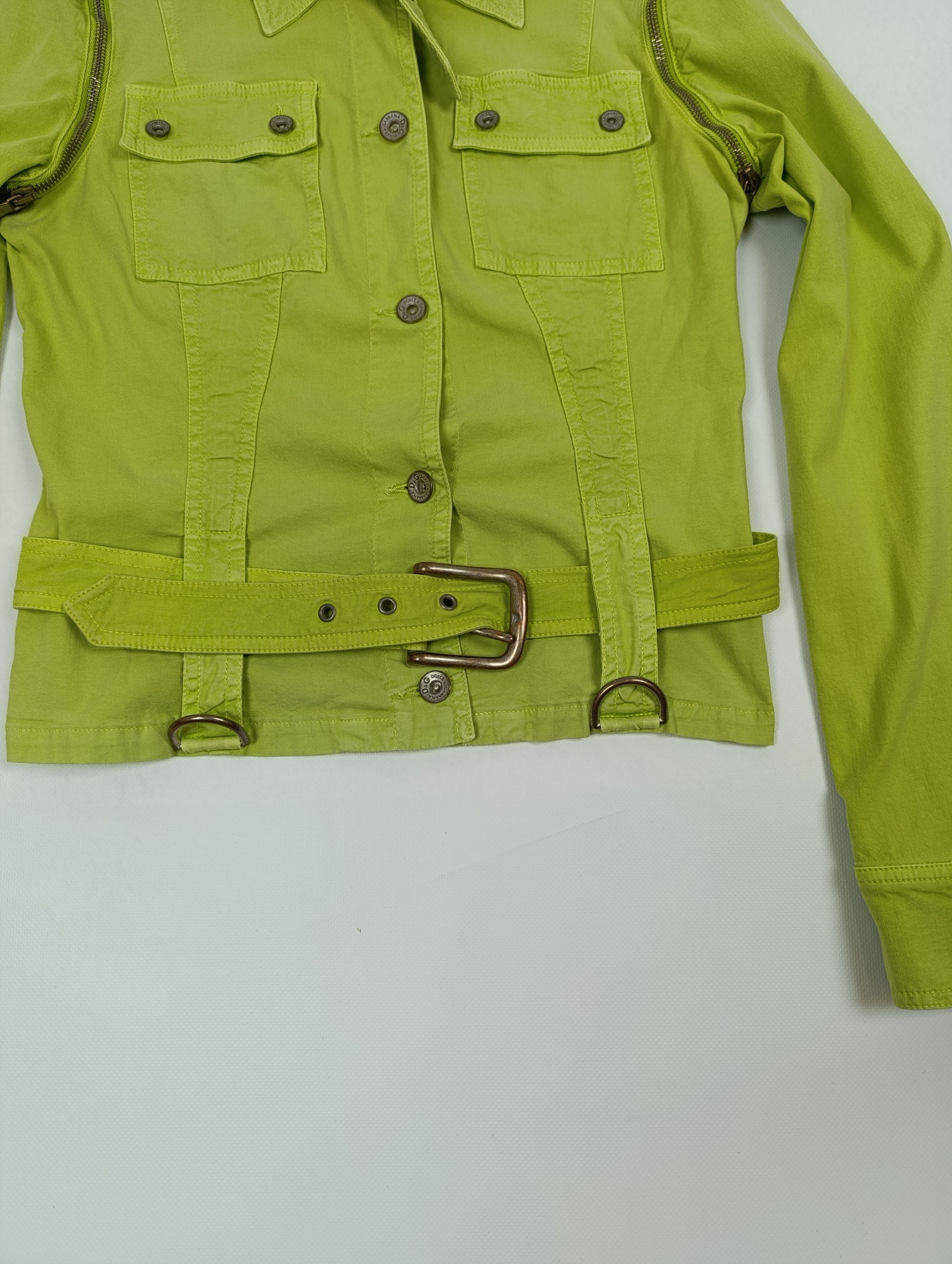 Dolce & Gabbana DOLCE GABBANA VINTAGE AVANT-GARDE WOMENS DENIM JACKET \ VEST Size L / US 10 / IT 46 - 3 Thumbnail