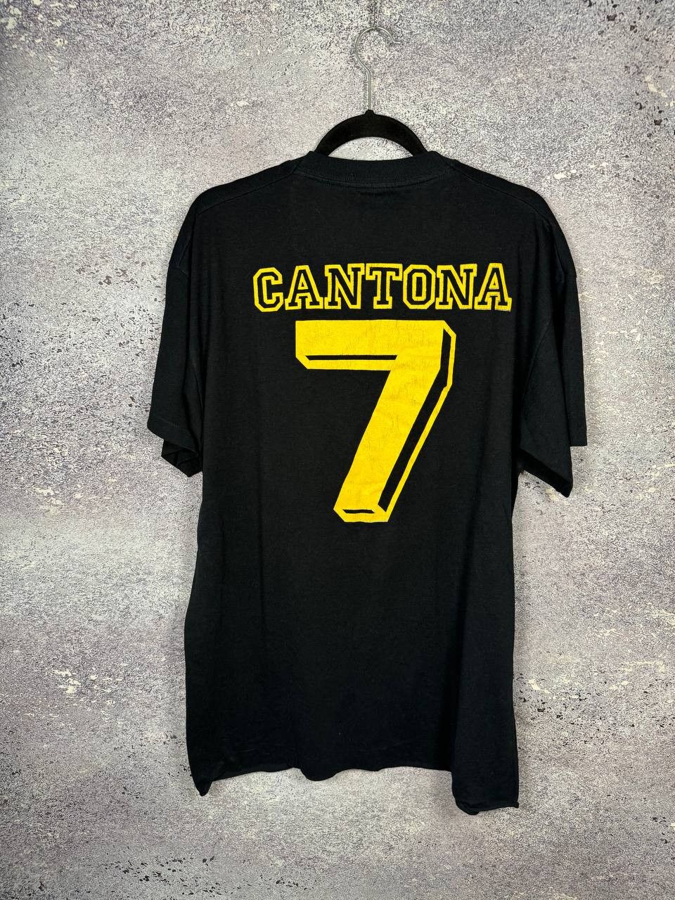 Vintage 90's CANTONA Manchester United 1994 Fan Version T-Shirt Size US XL / EU 56 / 4 - 8 Thumbnail