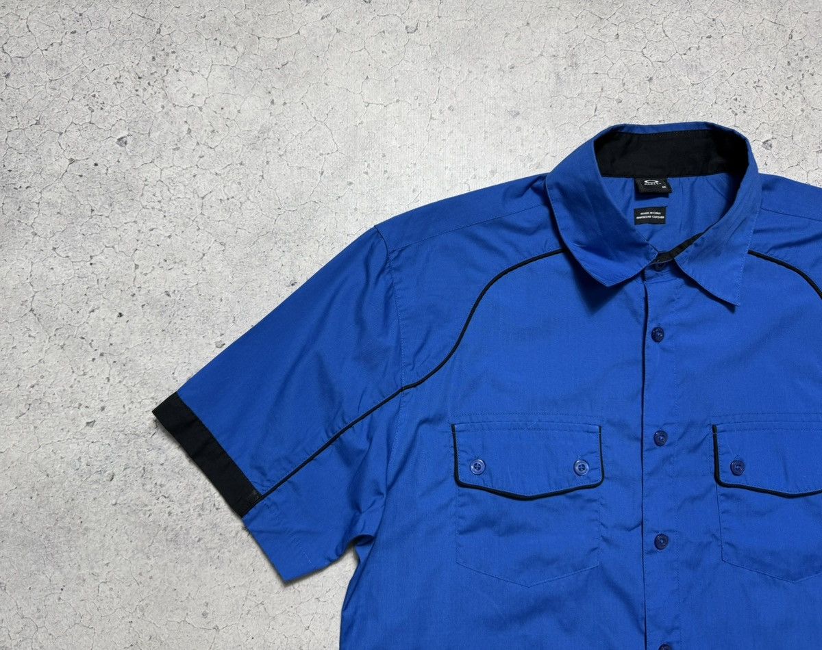Oakley Vintage Oakley Big Logo Short Sleeve Button Shirt Size US M / EU 48-50 / 2 - 4 Thumbnail