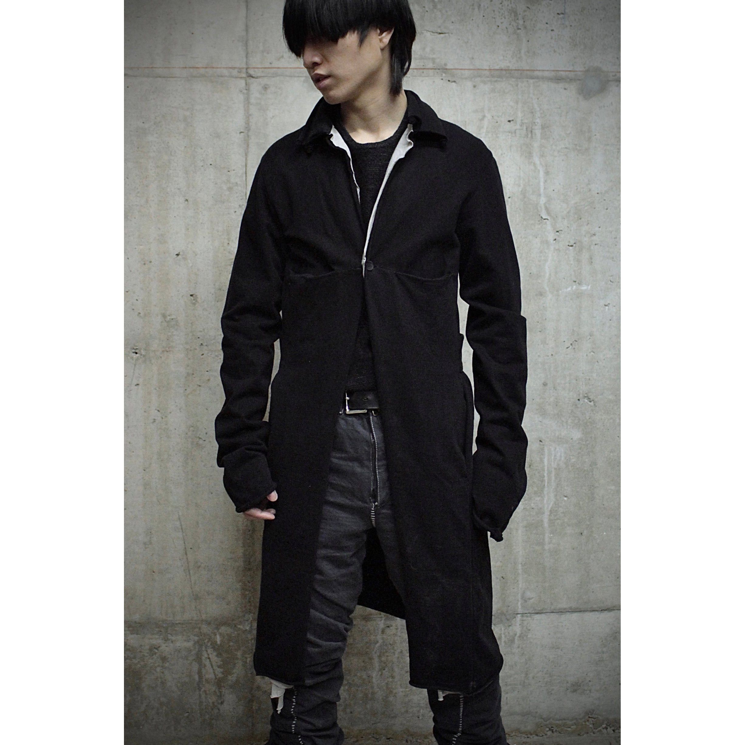 Ma+ m.a+ by Maurizio Amadei 2010s Cotton Jersey Double Coat Size US S / EU 44-46 / 1 - 2 Thumbnail