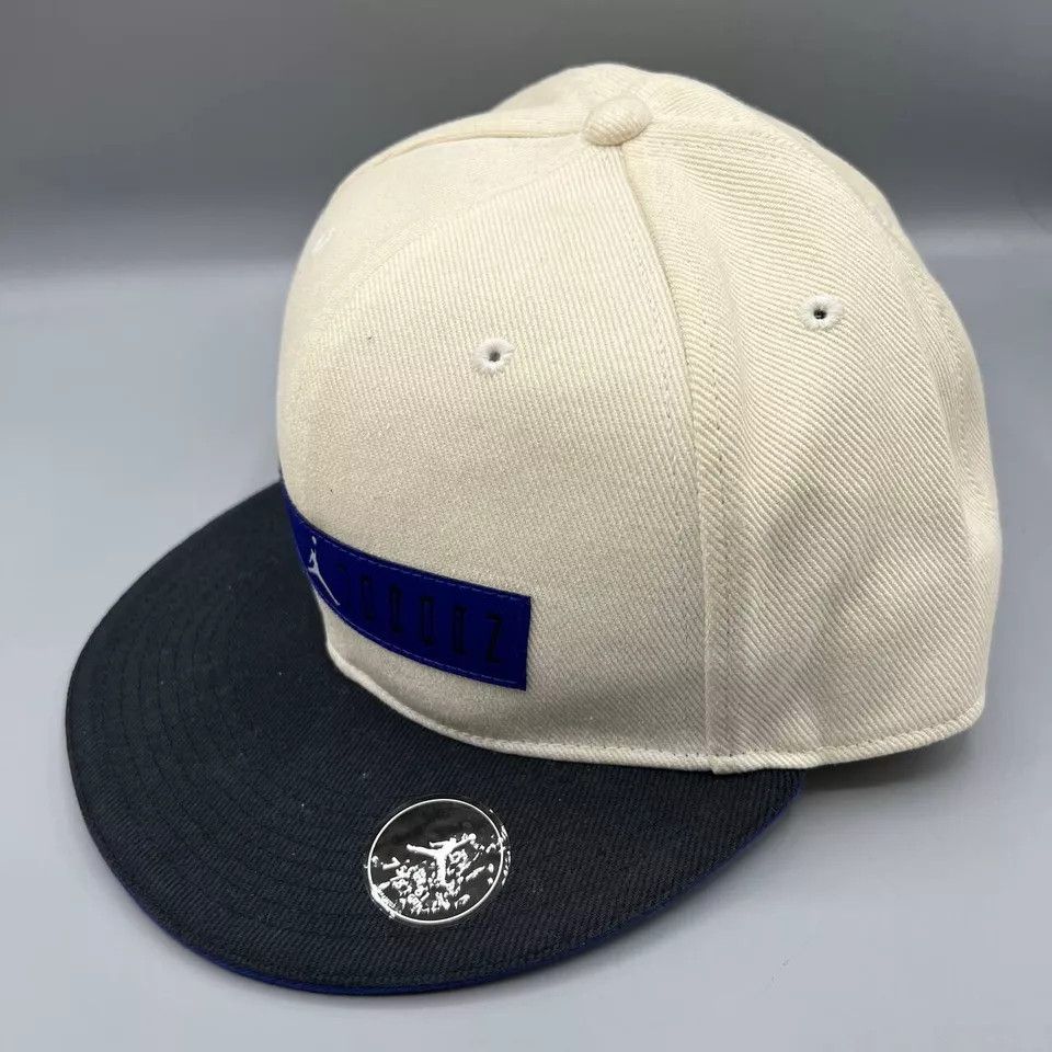 Jordan Brand Air Jordan J11 Hat Men 7 5/8 White Blue Jumpman Fitted Cap Size ONE SIZE - 2 Thumbnail