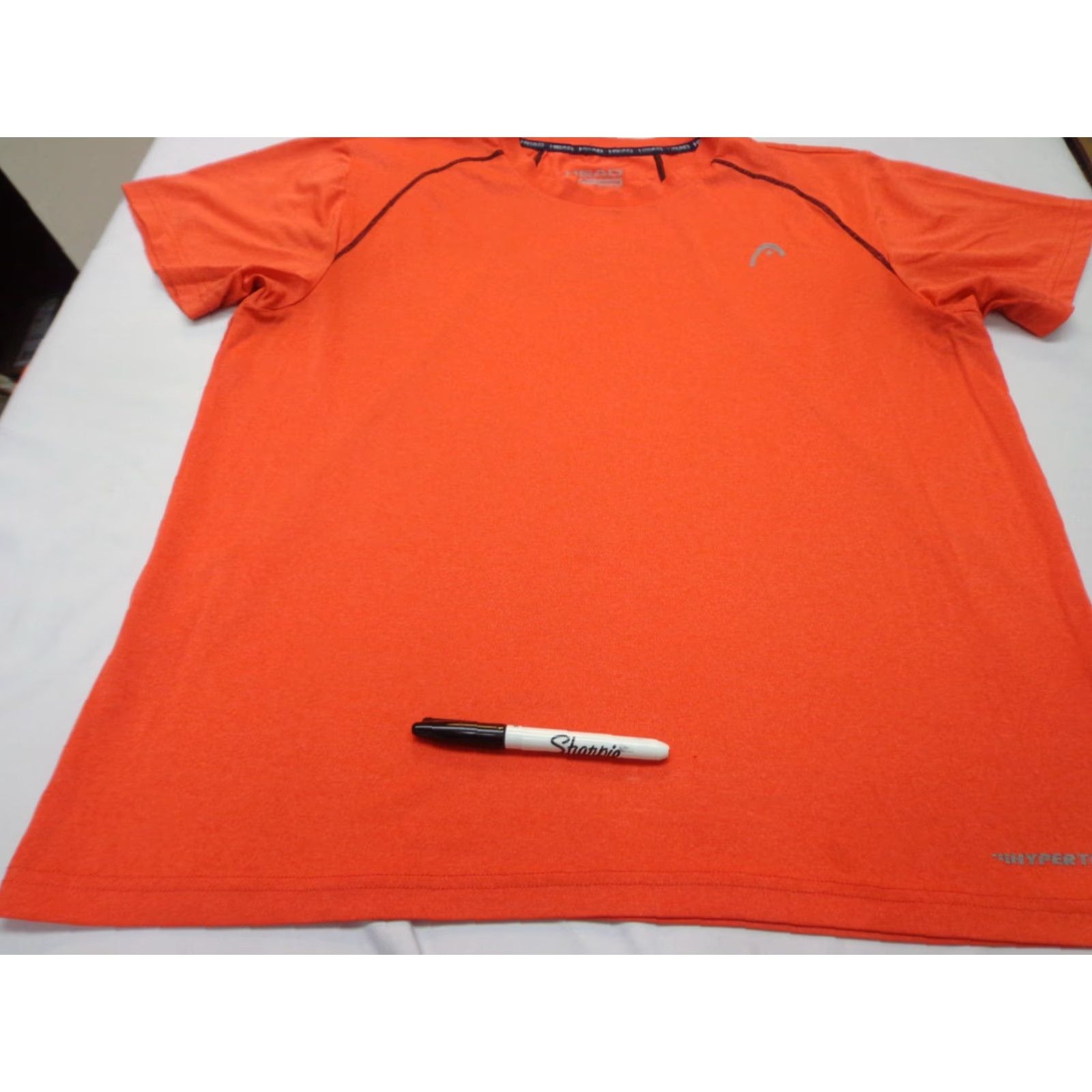 Vintage HEAD T-Shirt Men Medium Orange Hypertek Logo Short Sleeve Crew Neck Easy Care Sports Classic Size US M / EU 48-50 / 2 - 3 Thumbnail