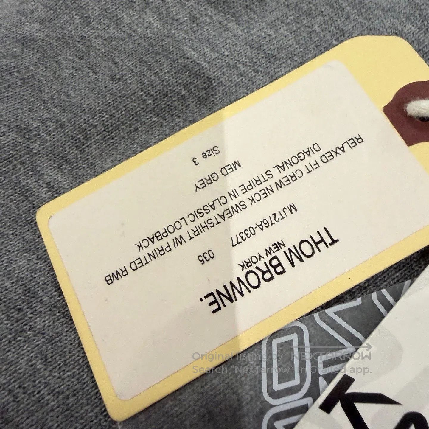 Thom Browne Thom Browne TB Classic Stripe Crewneck Sweatshirt. Size US L / EU 52-54 / 3 - 5 Thumbnail